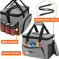 OPUX Soft Cooler Bag, Insulated Collapsible Lunch Cooler Tote for Men Work Camping Beach Travel, Portable Soft Sided Leakproof Waterproof Large Lunch Bag Box with Shoulder Strap 40 Cans, Heather Gray