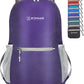 ZOMAKE Ultra Lightweight Hiking Backpack 20L, Packable Small Backpacks Water Resistant Daypack for Women Men(Purple)