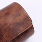 Genuine Napa Leather Watch Roll Travel Case for 3 Watches - Travel Watch Rolls and Leather Watch Display Cases with Velvet Interior - Watch Storage Organizer Men's