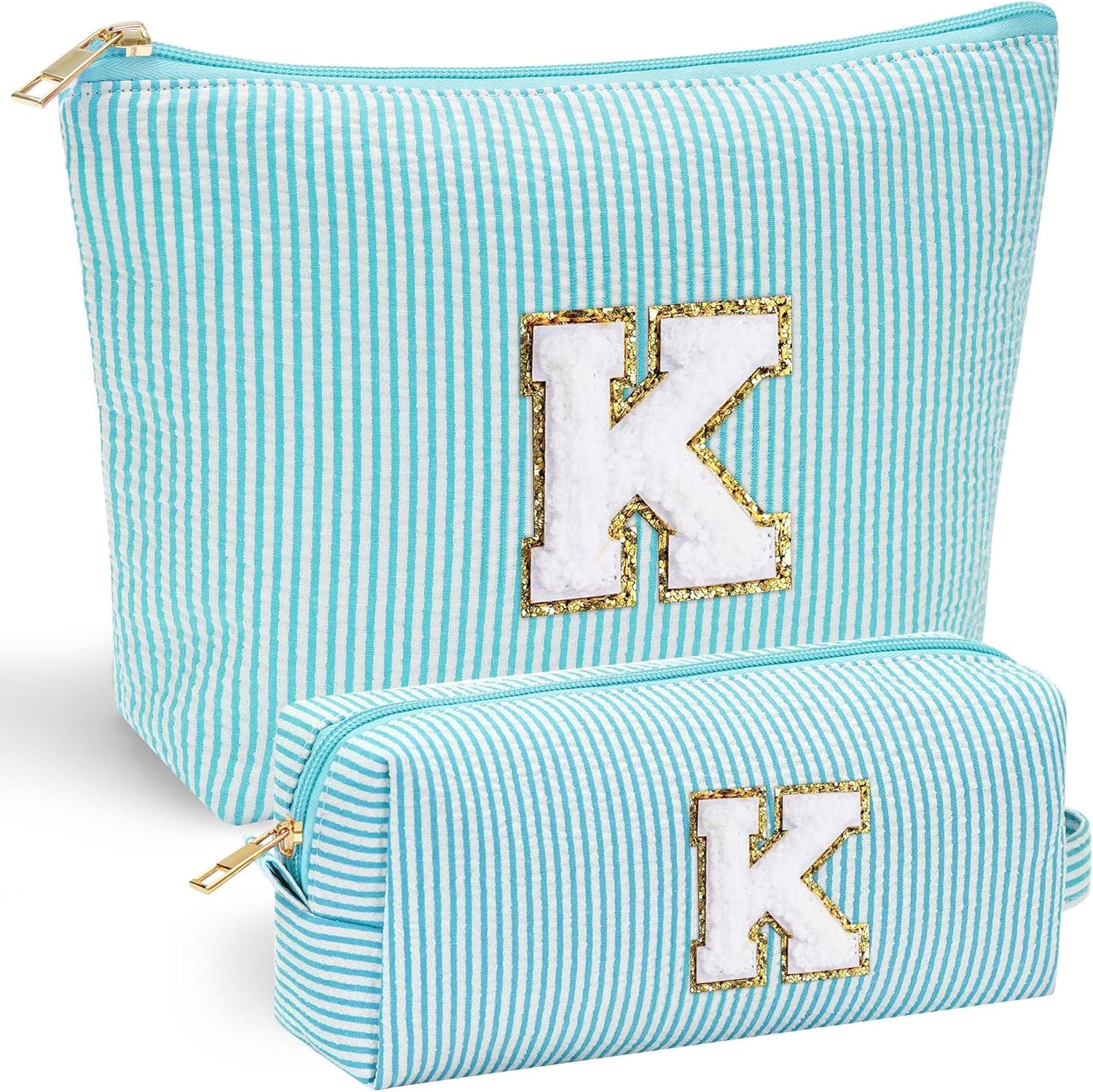 YOOLIFE Makeup Bag for Girls Teen Girl - Personalized Cute Makeup Pouch for Girlfriend Bridesmaid Wife | Cosmetic Travel Toiletry Bag for Friend | Birthday Gift Idea for Her Mom Gifts for Teen Girls K - Roamly