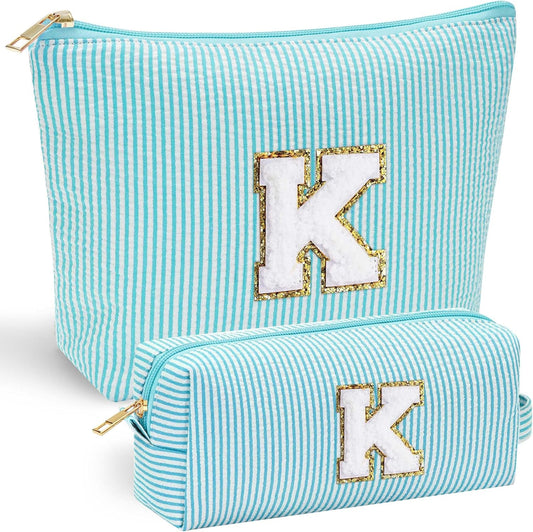 YOOLIFE Makeup Bag for Girls Teen Girl - Personalized Cute Makeup Pouch for Girlfriend Bridesmaid Wife | Cosmetic Travel Toiletry Bag for Friend | Birthday Gift Idea for Her Mom Gifts for Teen Girls K - Roamly