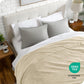 Bare Home Textured Fleece Blanket - Full/Queen - Ultra-Soft Lightweight for Bed, Sofa, and Couch - Luxury Microplush - Cozy Warm Blanket (Full/Queen, Chevron Oyster)