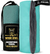 Wise Owl Outfitters Microfiber Camping Towel - Quick Dry Towel for Travel, Backpacking, Hiking, Beach, Gym & Yoga - Compact, Fast Drying & Lightweight