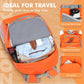 ZOMAKE Lightweight Packable Backpack 30L, Foldable Hiking Backpacks Water Resistant Compact Folding Daypack for Travel(Orange)