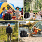 Picnic Backpack for 4 Person with Large Insulated Cooler Bag, Picnic Basket Set with Wine Pouch, Waterproof Picnic Blanket & Cutlery Set. Perfect for Beach, Camping, Party,Wedding Gift for Couple.