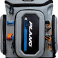 Plano Atlas 3700 Tackle Fishing Backpack, Gray EVA Material, Includes 3 3750 StowAway Utility Boxes for Worms, Lures, & Baits, Waterproof & Non-Skid Base, Grey