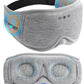 Sleep Mask with Headphones Bluetooth 5.4, TOPOINT 3D Eye Mask Blackout with Soft Bamboo Cotton for Side Sleepers Women Men, Sleep Headphones Earphones HD Speaker Microphone for Travel Meditation Gift