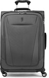Travelpro Maxlite 5 Softside Expandable Luggage with 4 Spinner Wheels, Lightweight Suitcase, Men and Women, Shadow Grey, Checked-Medium 25-Inch