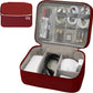 Electronics Organizer,Travel Cord Organizer Pouch, Portable Cable Organizer Bags, Waterproof Electronic Accessories Storage Case for Cables, Cords, Charger, Phone (Double Layer-Winered)