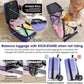 KIDDIETOTES Detachable 4-in-1 Scooter Luggage for Kids – Ride-On Suitcase with Removable Luggage Body, Adjustable Handlebar, Durable Deck & Brake, Carry-On Size – Travel & Play