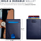 SERMAN BRANDS RFID Blocking Slim Bifold Genuine Leather Thin Minimalist Front Pocket Wallets for Men Billfold Wallet Men Gift