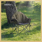 ARROWHEAD OUTDOOR Oversized Heavy-Duty Club Folding Camping Chair with Pocket, Cup Holder, Portable, Padded, Moon, Round, Saucer, Supports 330lbs, Carrying Bag