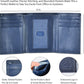 Leather Wallet for Men with RFID Blocking in Mountain Sky Blue