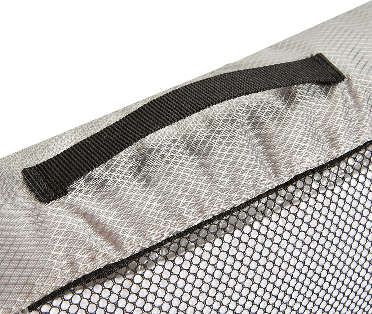 Amazon Basics 4 Piece Packing Cubes Travel Organizer Set with Double Zipper, Mesh Top, Large, Gray - Roamly