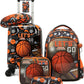 Kid’s Luggage Set 5 Piece Suitcase Set 16’’ Hardside Basketball Luggage with Spinner Wheels Boys Carry on Toddler Travel Rolling Suitcase Carry on Luggage Airline Approved