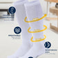 Pembrook Light Compression Socks for Men - 3 Pairs | 8-15 mmhg Compression Dress Socks for Men | Support Socks for Men
