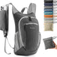 10L Small Hiking Backpack Travel Daypack Lightweight Packable Back Pack for Women Men(Iron Grey) - Roamly