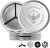 Metal Pouch Can | Metal Container | Slim EDC Pocket Tin | Airtight & Moisture-Resistant | Compact Daily Organizer | Pill Case & Travel Tin | Father’s Day Gift for Dad | (Insignia Ed, Silver, Tall)