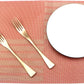 6-Piece Flatware Set,Extra Thick Heavy Duty - 18/10 Stainless Steel Cutlery Sets,High Matte Finish Rose Gold Flatware Sets Service for 1,Multipurpose Use for Home,Kitchen Utensil Sets