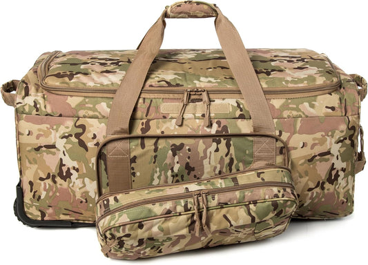 Mountain Land 120L Tactical Duffle Bag Rolling Duffle Bag with Wheels And Handle - Roamly