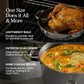 Our Place Titanium Pro Cookware Duo – Always Pan & Perfect Pot with Nonstick No-Coating Technology | Tri-Ply Titanium & Stainless Steel | Safe for Oven, Induction & All Cooktops up to 1000°F | Chrome