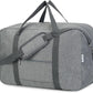 Narwey Foldable Carry on Luggage 22x14x9 Airline Approved Duffle Bag for Travel Packable Duffel Bag for Traveling Airplane for Women and Men 40L (Grey (With Shoulder Strap))