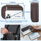Electronics Organizer,Travel Cord Organizer Pouch, Portable Cable Organizer Bags, Waterproof Electronic Accessories Storage Case for Cables, Cords, Charger, Phone (Single Layer-Small-Brown)