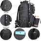 Fishing Tackle Backpack With Rod Holders, Large 40L Fishing Backpack for Camping, Hiking