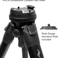 Peak Design Travel Tripod, Aluminum, Compact Design, Quick Setup and Takedown, Pro-Level Stability, Ergonomic Ball Head, Compact and Portable Travel Tripod for Camera and Phone, 20 lb Capacity