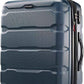 Samsonite Omni PC Hardside Expandable Luggage with Spinner Wheels, Teal, Checked-Medium 24-Inch
