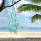 HILLFAIR Cotton Turkish Beach Towels, Quick Dry Lightweight Sand Free Peshtemal Towel for Bath Swim Yoga Spa Travel, Beach Accessories, Oversized Cotton Turkish Towels (39 x 72 inch- 4 Pack Sea)