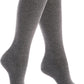 Cotton Compression Socks for Women & Men. 15-20 mmHg Support Knee-High Charcoal Gray X/W