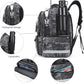 Rabjen Fishing Tackle Backpack, 45L Storage Waterproof Travel Bag Store Fishing Gear with Insulated Top Pocket