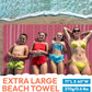 Oversized Sand Resistant Prewashed Turkish Cotton Quick Drying, Compact, Lightweight Beach, Bath, Pool, Gym, Yoga Towel - 40x71 inch