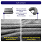 3-in-1 Travel Pillow Blanket Set - Soft Flannel Convertible Pillow, Blanket & Neck Pillow with Backpack Clip | Compact Travel Essentials for Airplane, Car, Office, Grey