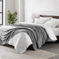 Bare Home Polar Fleece Blanket - Extra Long - Heathered Light Grey - Warm & Cozy - Premium Fleece - Throw for Bed, Camping and Travel - Lightweight (Twin/Twin XL, Heathered Light Grey)