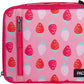 PackIt Freezable Classic Lunch Box, Sweet Strawberry, Built with ECOFREEZE Technology, Collapsible, Reusable, Zip Closure With Zip Front Pocket and Buckle Handle, Designed for Fresh Lunch On the Go