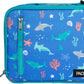 PackIt Freezable Classic Lunch Box, Sea Shark, Built with ECOFREEZE Technology, Collapsible, Reusable, Zip Closure With Zip Front Pocket and Buckle Handle, Designed for Fresh Lunch On the Go