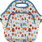 Sok It LunchTote Zippered Bag Insulated Neoprene Caddy (Bestie Bites, X-Large 6.5 Quart Lunch Tote)