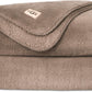 UGG Whitecap Plush Throw Blanket Fleece Lightweight Soft Throw for Couch or Bed Luxury Home Decor for Living Room Washable Hypoallergenic Blankets for Dorm Decor, 50-inch x 70-inch, Light Fawn Brown