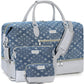 Weekender Bag for Women, Travel Duffel Bag Carry On Overnight Bag with Shoe Compartment Large Nylon Travel Weekend Tote Bag - Roamly
