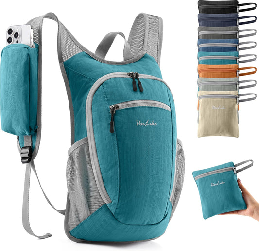 10L Small Hiking Backpack Travel Daypack Lightweight Packable Back Pack for Women Men(Teal Blue) - Roamly