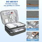 Electronics Organizer,Travel Cord Organizer Pouch, Portable Cable Organizer Bags, Waterproof Electronic Accessories Storage Case for Cables, Cords, Charger, Phone (Three Layer-Gray)