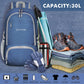 ZOMAKE Lightweight Packable Backpack 30L, Foldable Hiking Backpacks Water Resistant Compact Folding Daypack for Travel(Navy Blue)