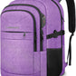 Lapsouno Travel Backpack, Travel Laptop Backpack, Multiple Pockets 15.6 Inch Carry on Backpack with USB Port, TSA Friendly Water Resistant College School Business Bag for Women, Purple - Roamly