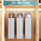10" Gusseted Garment Bags for Hanging Clothes with Clear Window 50" Suit Bags for Open Closet Storage, Clothing Cover for Coat, Dress, Jacket, Shirt, Fur Wardrobe Protector, 3 Packs