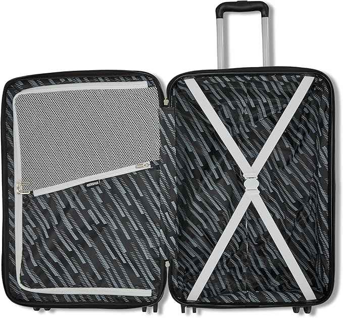 American Tourister Westridge Hardshell Luggage Set - 3 Piece Set - 20" Carry-On, 24” & 28” Checked Luggage Set with 360° Spinner Wheels - Expandable Suitcases for Extended Travel - Dusk Purple
