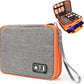 Luxtude Travel Cable Organizer Bag, Electronic Organizer Travel Case Large, Cord Organizers Bag, Tech Bag for Cable Storage/Cord Storage/iPad Pro(up to 11")/Wall Charger/Electronic Accessories