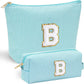YOOLIFE Bridesmaid Gifts for Women - Cute Makeup Bag for Women Friends | Make Up Cosmetic Travel Toiletry Bag for Bride Maid Matron of honor Bridal Shower Personalized Bachelorette Gift B - Roamly
