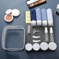 16 Pack Travel Bottles Set for Toiletries, Leakproof Travel Containers for Toiletries TSA Approved Silicone Travel Accessories Squeezable Refillable 3oz for Shampoo Conditioner Lotion Blue